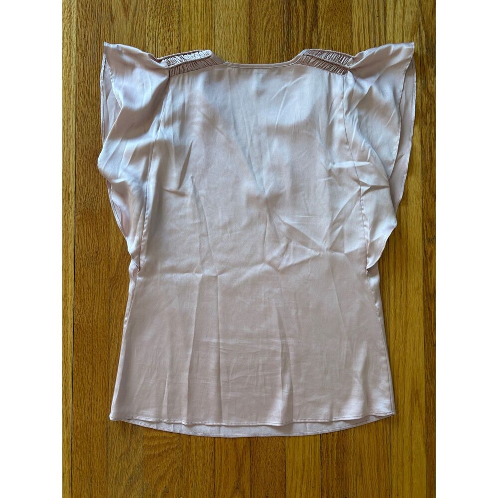 Light Pink Satin Blouse White House Black Market - Picture 3 of 3